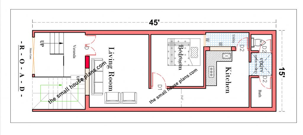 40 By 45 House Plan 1800 Sq Ft 3bhk