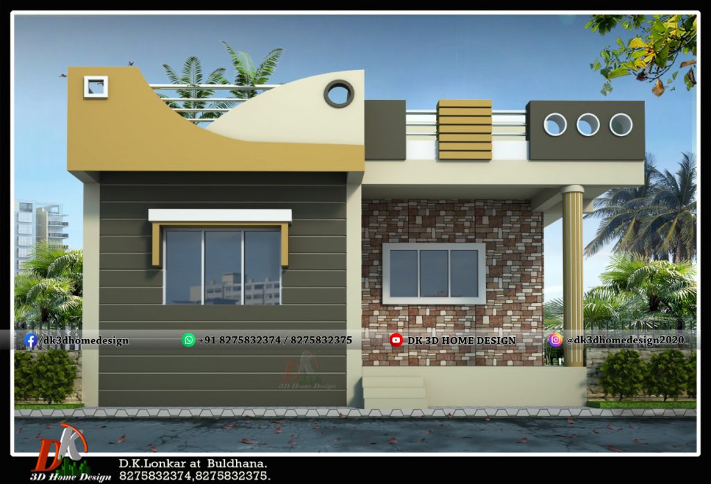 front design of house in small budget
