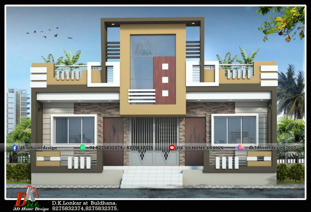 small house front elevation