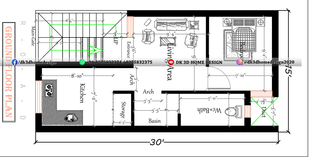 450 sq ft house plan